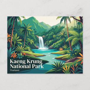Nationalpark Kaeng Krung Thailand Postkarte
