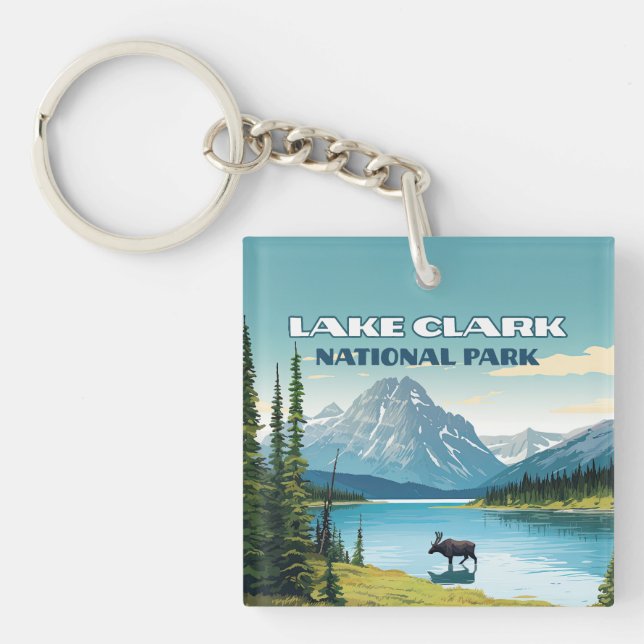 Nationalpark Klettersee Alaska Schlüsselanhänger (Vorderseite)