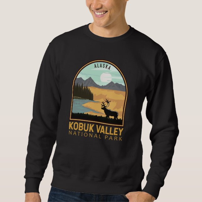 Nationalpark Kobuk Tal Vintages Emblem Sweatshirt (Vorderseite)