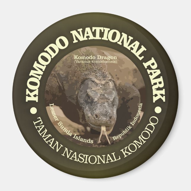 Nationalpark Komodo Magnet (Vorne)