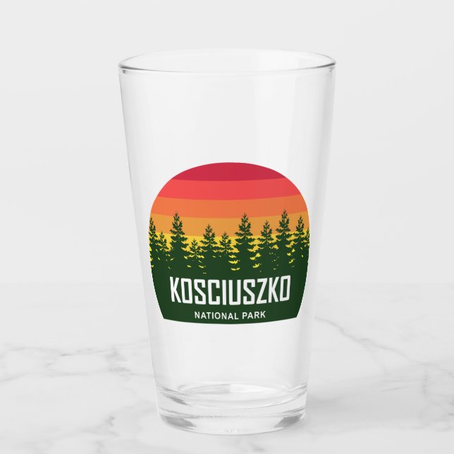 Nationalpark Kosciuszko Glas (Vorderseite)
