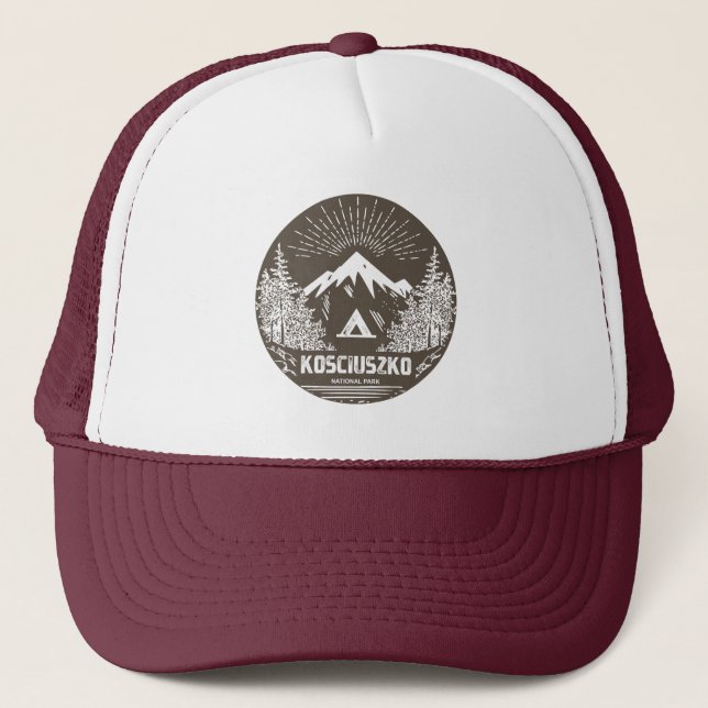 Nationalpark Kosciuszko Truckerkappe (Vorderseite)