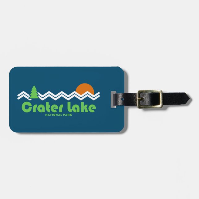 Nationalpark Krater Gepäckanhänger (Vorderseite horizontal)