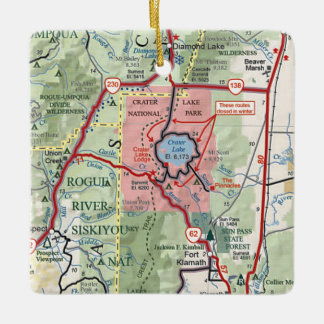 Nationalpark Krater Lake Keramikornament