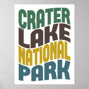 Nationalpark Krater Lake Poster