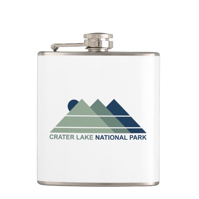 Nationalpark Krater Nationalpark California Flachmann (Vorderseite)