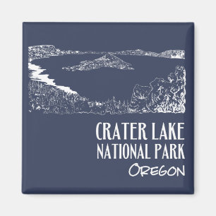 Nationalpark Krater Nationalpark California Magnet