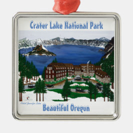 Nationalpark Krater Nationalpark California Ornament Aus Metall