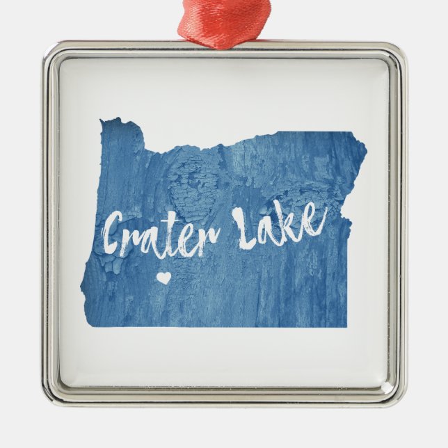 Nationalpark Krater Ornament Aus Metall (Vorne)