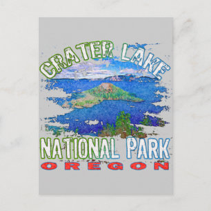 Nationalpark Krater Postkarte