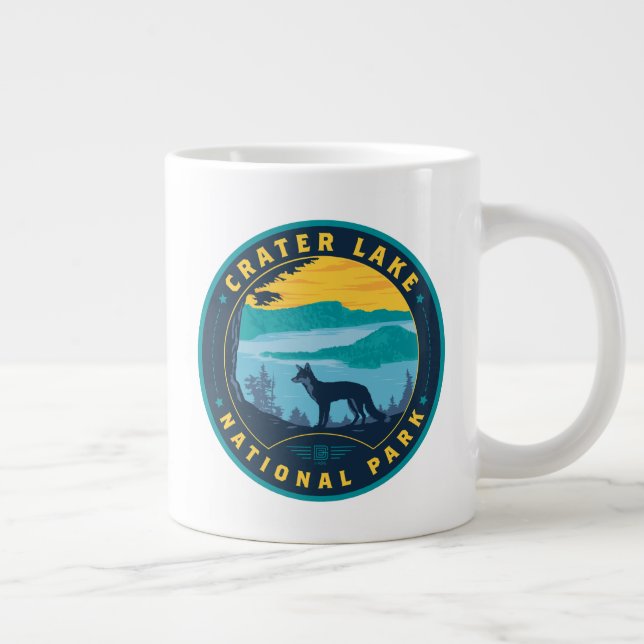 Nationalpark Krater See Jumbo-Tasse (Rechts)