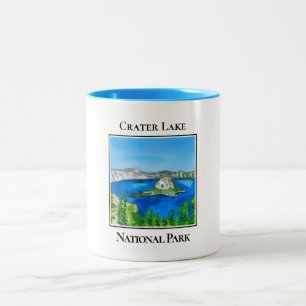 Nationalpark Krater See Zweifarbige Tasse
