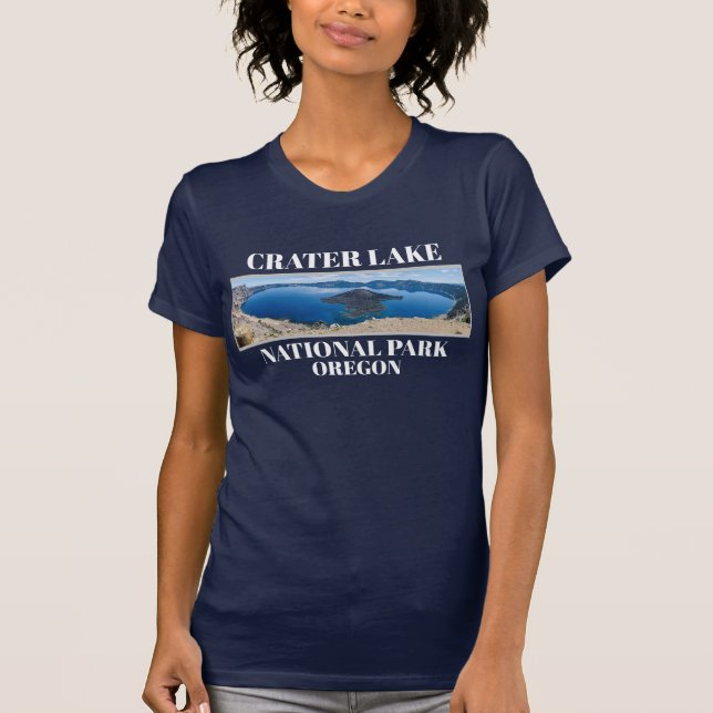 Nationalpark Kratersee Panoramasicht Shirt (Vorderseite)