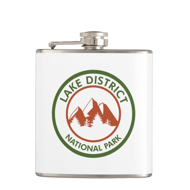 Nationalpark Lake District Flachmann (Vorderseite)