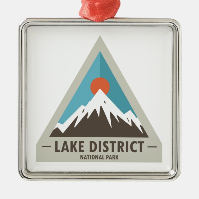Nationalpark Lake District Ornament Aus Metall (Vorne)