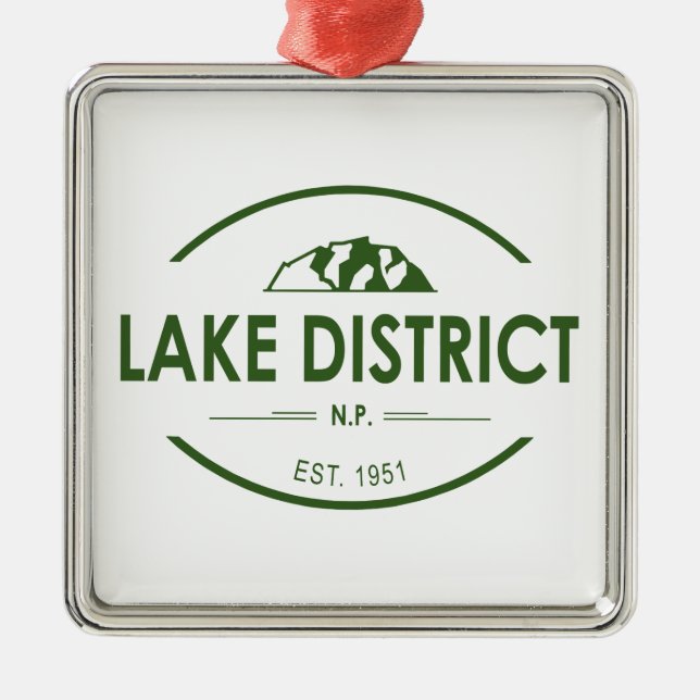 Nationalpark Lake District Ornament Aus Metall (Vorne)