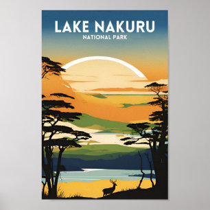 Nationalpark Lake Nakuru Poster