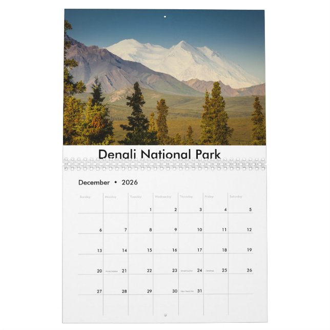 Nationalpark-Landschaften Kalender (Dez 2026)
