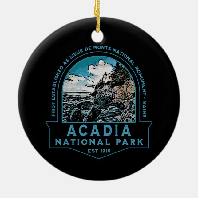 NATIONALPARK LIGHTHOUSE COLLECTOR HOLIDAY  KERAMIK ORNAMENT (Hinten)