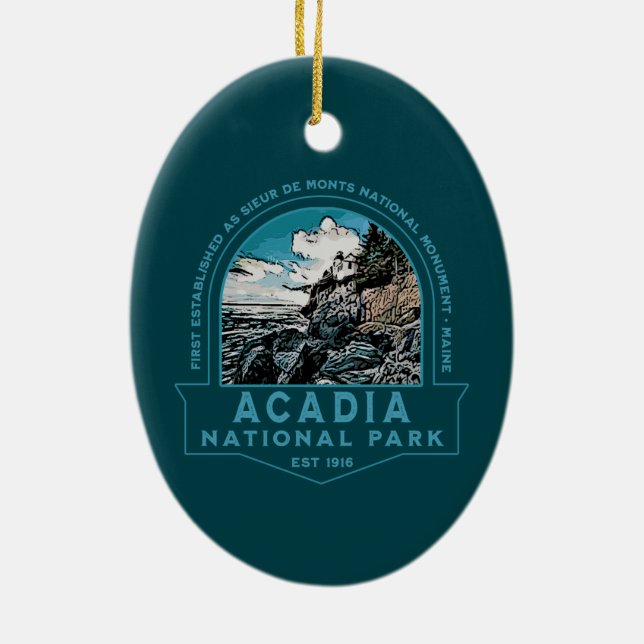 NATIONALPARK LIGHTHOUSE COLLECTOR HOLIDAY  KERAMIK ORNAMENT (Hinten)