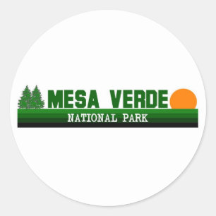 Nationalpark MESAs Verde Runder Aufkleber