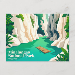 Nationalpark Minalungao Philippinen Postkarte