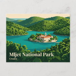 Nationalpark Mljet Kroatien Postkarte