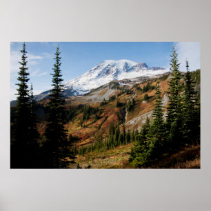 Nationalpark Monte Rainier, Herbst Poster