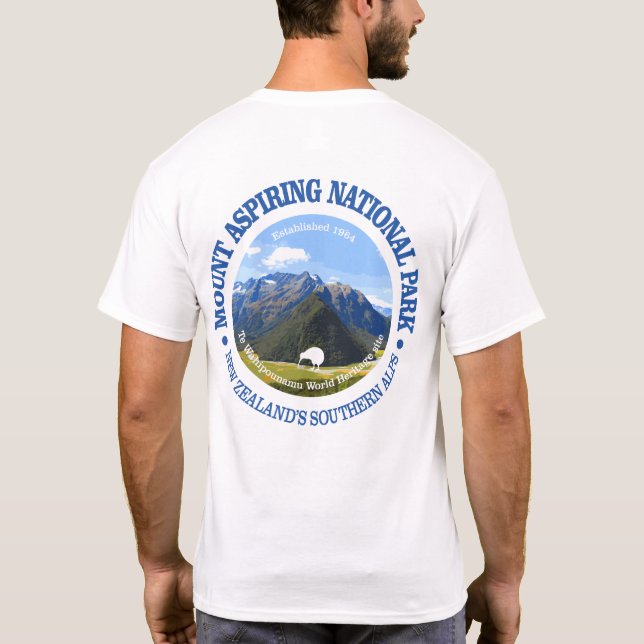 Nationalpark Mount Aspiring T-Shirt (Rückseite)