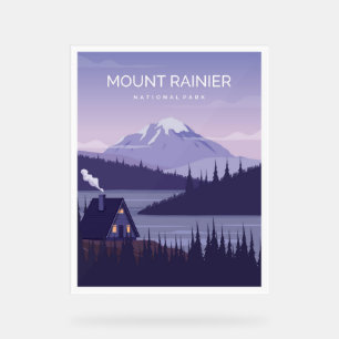 Nationalpark Mount Rainier Acrylschild