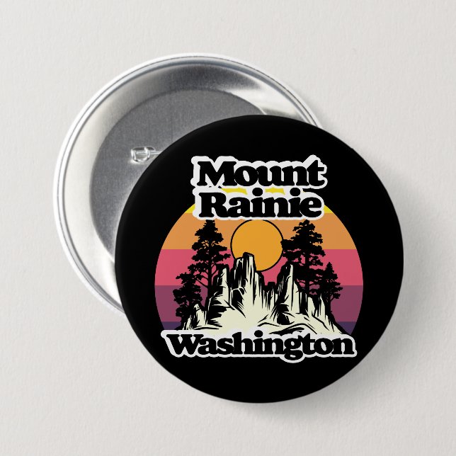 Nationalpark Mount Rainier Button (Vorne & Hinten)