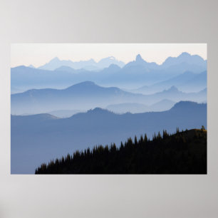 Nationalpark Mount Rainier Kaskadengebirge Poster
