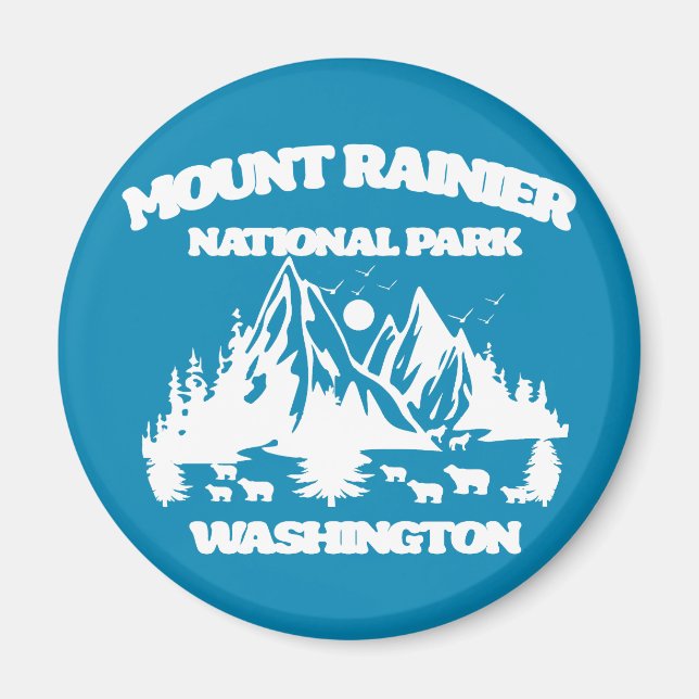 Nationalpark Mount Rainier Magnet (Vorne)