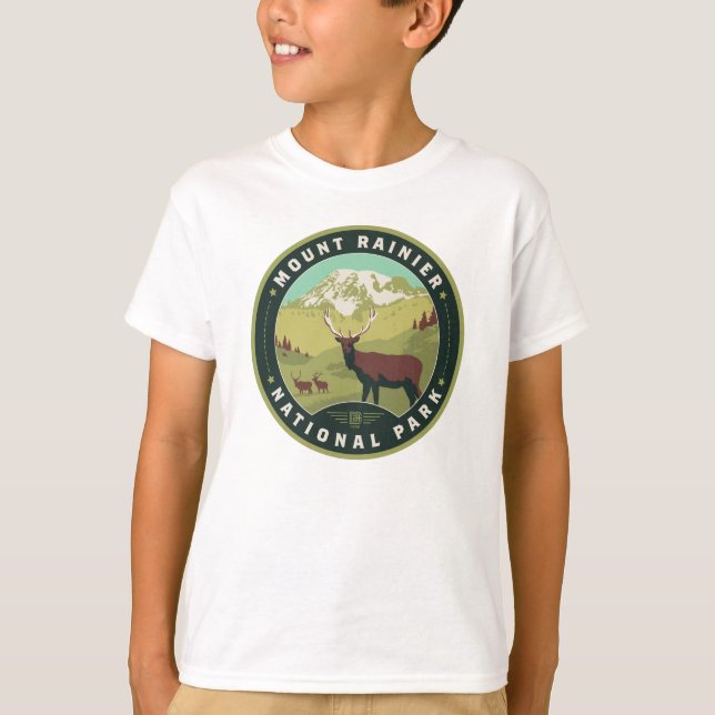 Nationalpark Mount Rainier T-Shirt (Vorderseite)