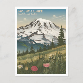 Nationalpark Mount Rainier Vintag Postkarte