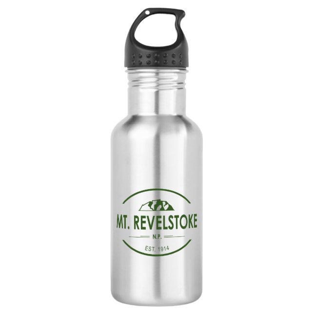 Nationalpark Mount Revelstok Edelstahlflasche (Vorderseite)