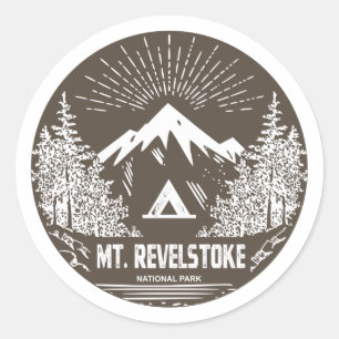 Nationalpark Mount Revelstok Runder Aufkleber