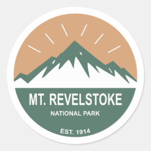 Nationalpark Mount Revelstok Runder Aufkleber
