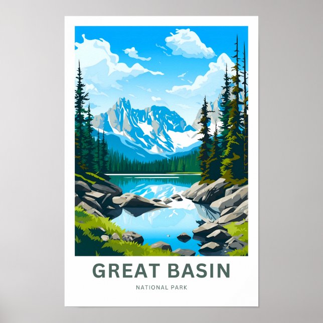 Nationalpark Nationalpark Nationalpark Nationalpar Poster (Vorne)