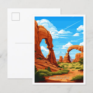 Nationalpark Nationalpark Vintage Postkarte