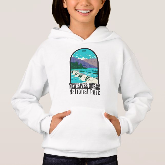 Nationalpark Neue Fluss Gorge West Virginia Hoodie (Vorderseite)