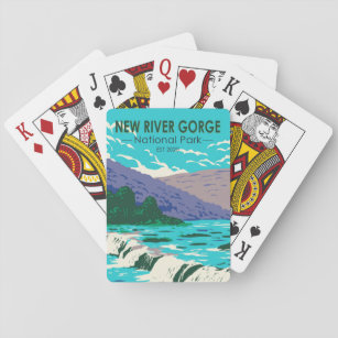 Nationalpark Neue Fluss Gorge West Virginia Spielkarten