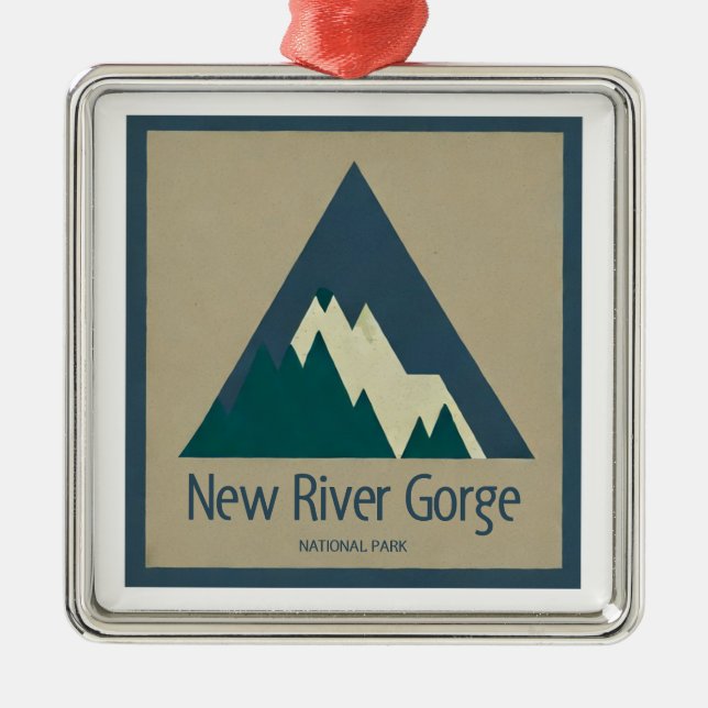 Nationalpark Neue Schlucht Rustik Ornament Aus Metall (Vorne)