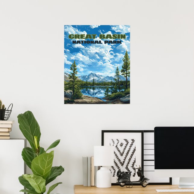 Nationalpark Nevada Radspitze des Great Becken Poster (Heimbüro)