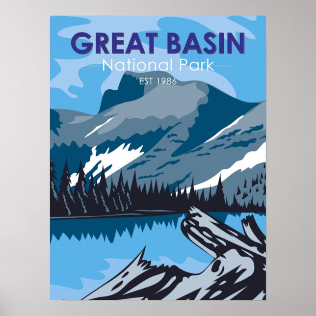 Nationalpark Nevada Vintag Poster (Vorne)