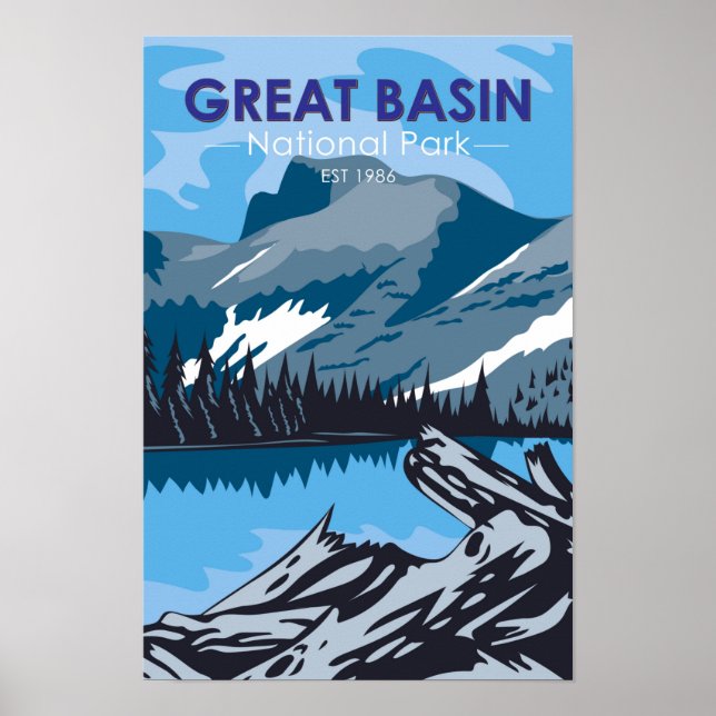 Nationalpark Nevada Vintag Poster (Vorne)