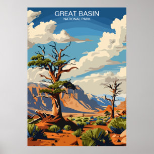 Nationalpark Nevada Vintag Poster