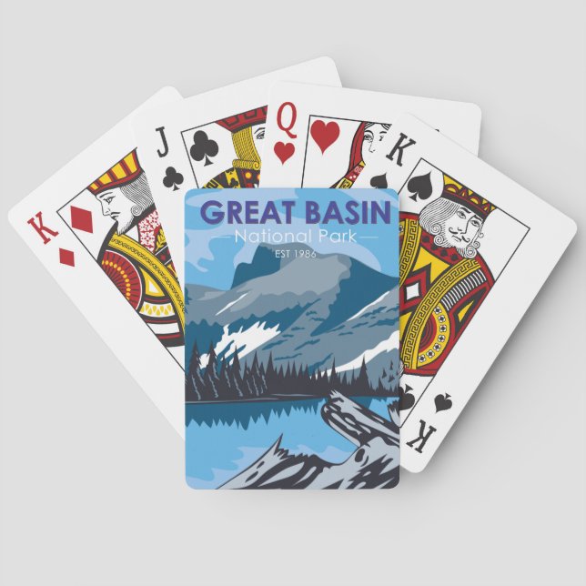 Nationalpark Nevada Vintag Spielkarten (Rückseite)