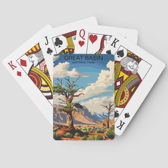 Nationalpark Nevada Vintag Spielkarten (Rückseite)
