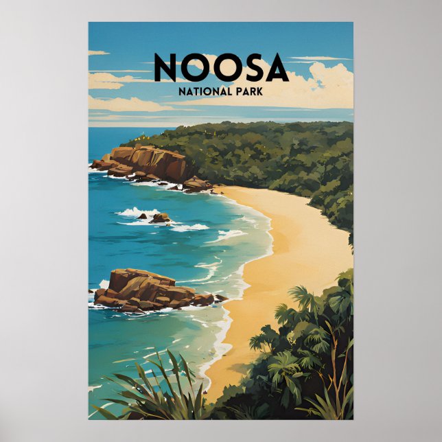 Nationalpark Noosa Traditionelles Reiseplakat Poster (Vorne)